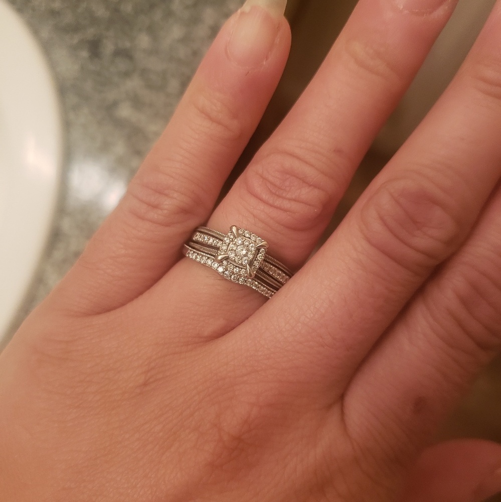 Bridal ring set - Picture 5 of 7